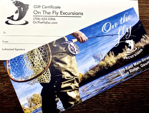 Gift Certificates for Fly Fishing trips and fly fishing lessons.