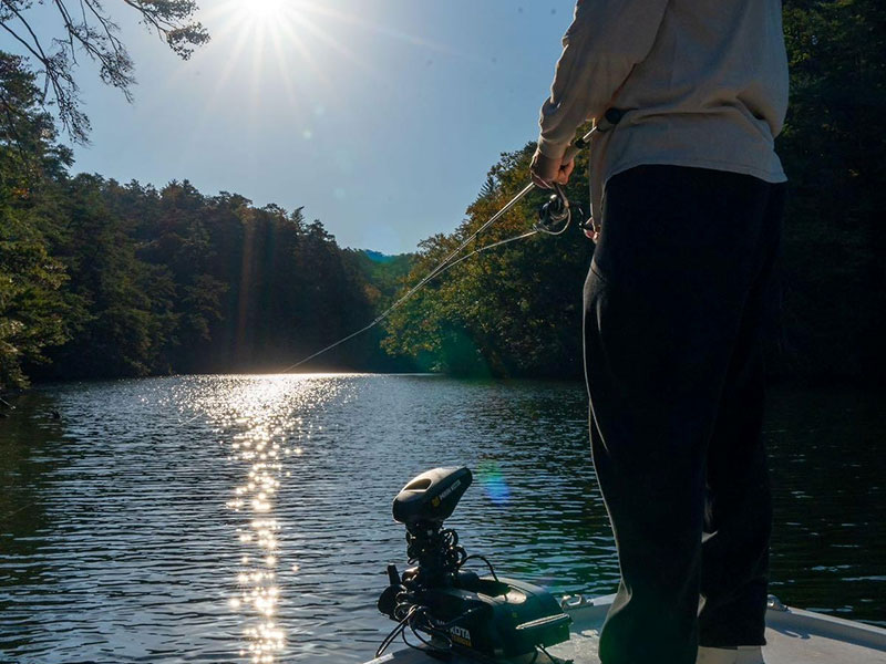 Rod and Reel guided lake fishing trips in north Georgia.