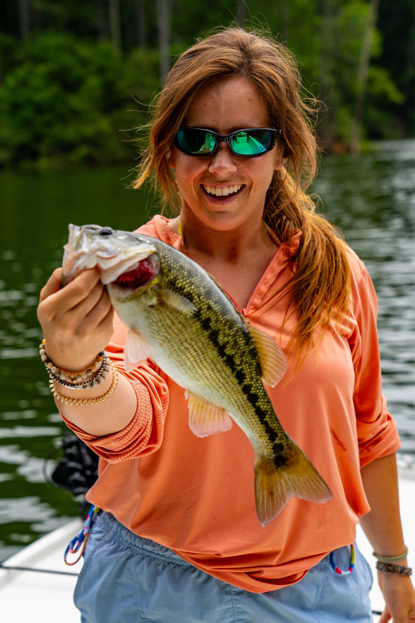 Rod and Reel guided lake fishing trips in north Georgia.