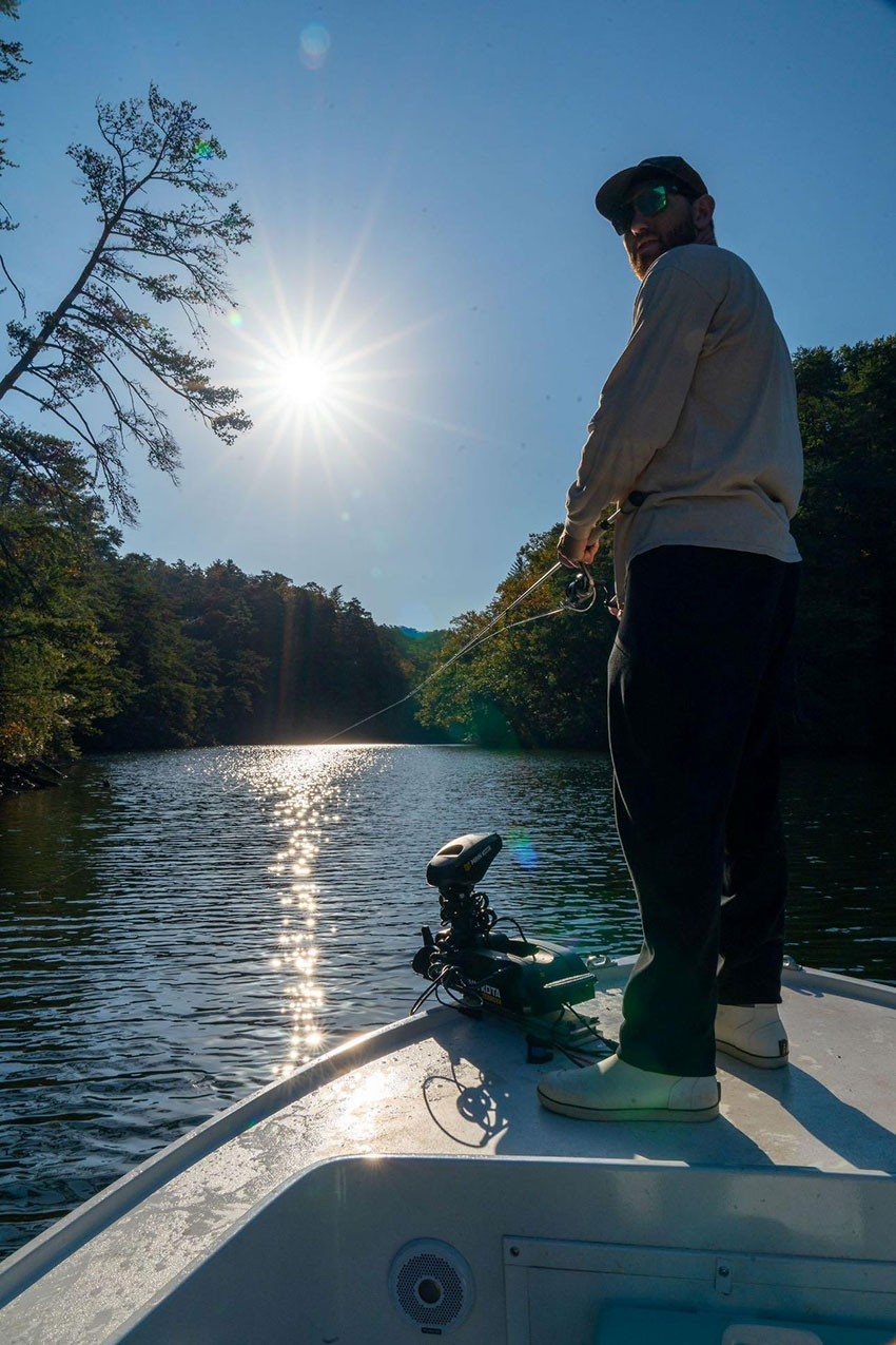 Rod and Reel guided lake fishing trips in north Georgia.